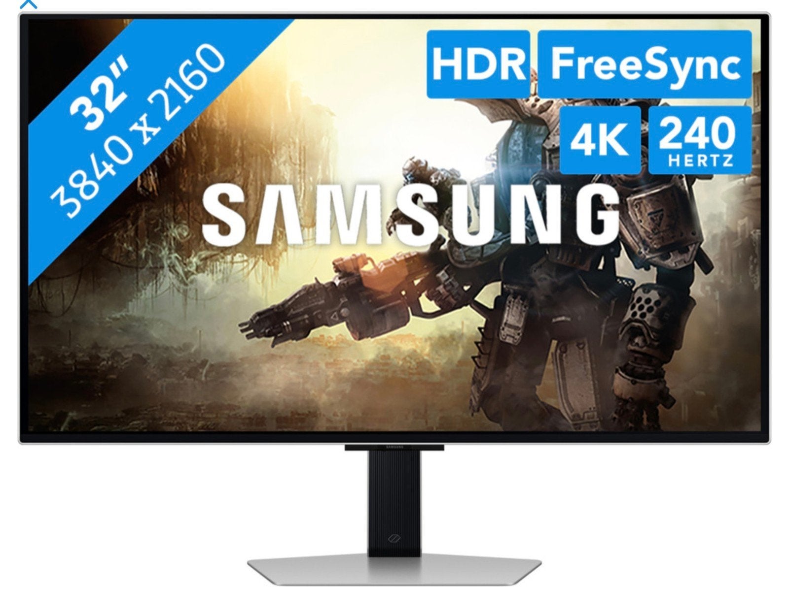 Samsung Odyssey G8 QD-OLED 32 INCH 4K 240Hz Smart monitor, Gebruikt, Ingebouwde speakers, Minder dan 1 ms, Ultra HD (4K)