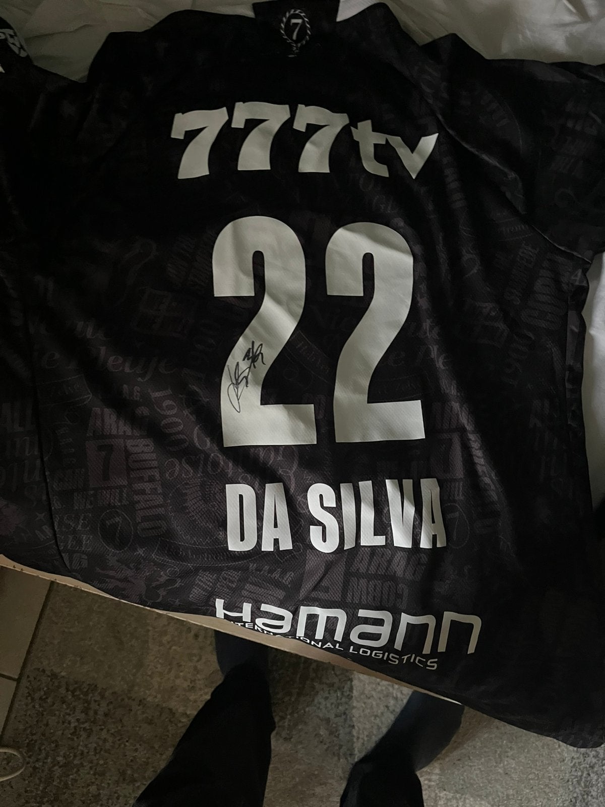 Voetbaltruitje da silva te koop en gesigneerd, Kleding | Heren, Ophalen, Nieuw, Maat 52/54 (L), Zwart