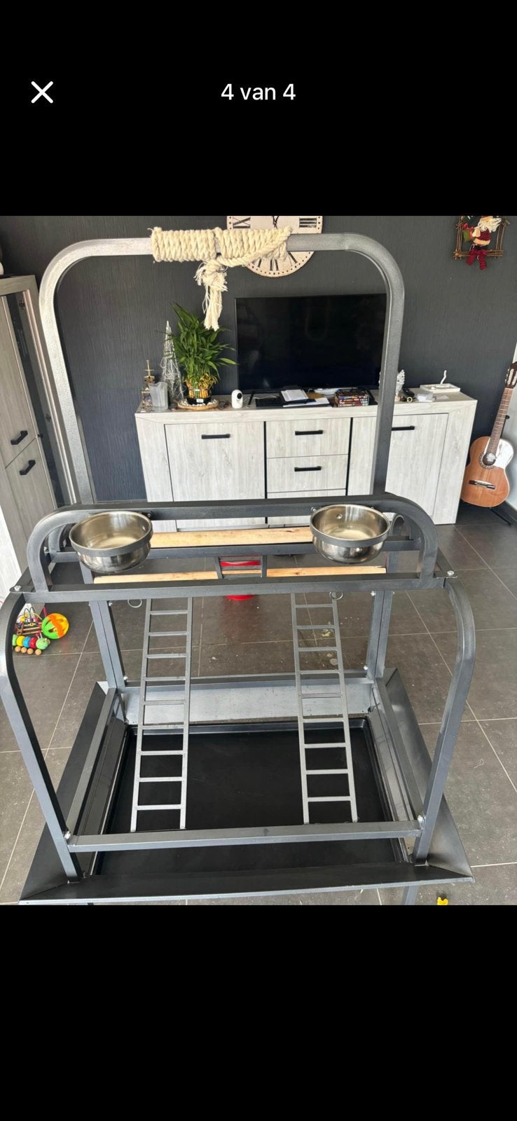 Te koop papegaaienspeeltuin, Ophalen, Zo goed als nieuw, Speelgoed