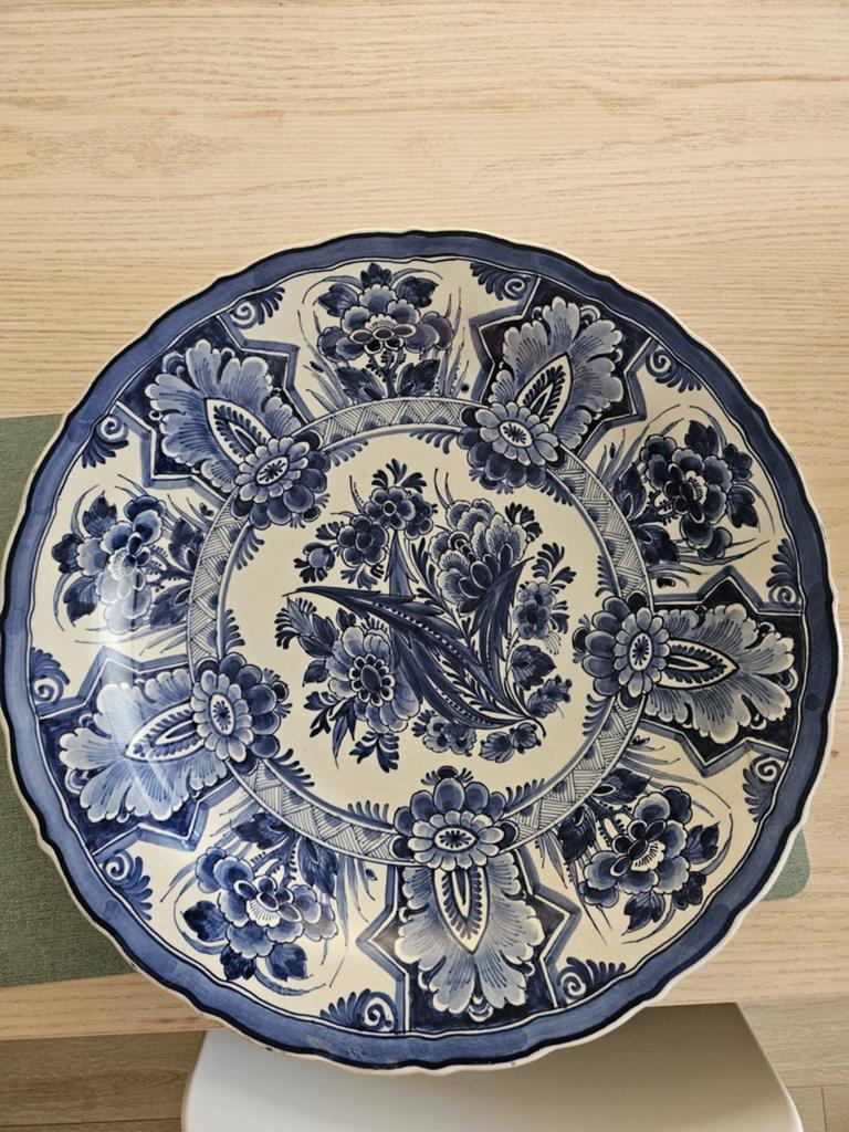 Wandbord Delfts blauw, Antiek en Kunst, Ophalen