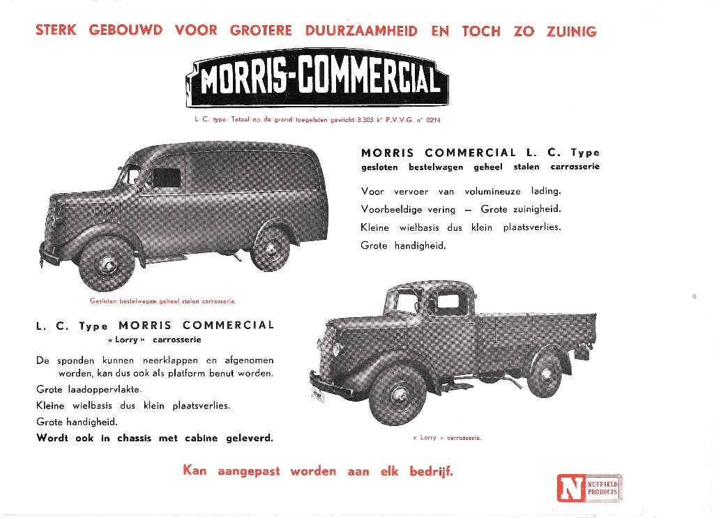 MORRIS LC,  1949, Ophalen of Verzenden, Gelezen, Overige merken