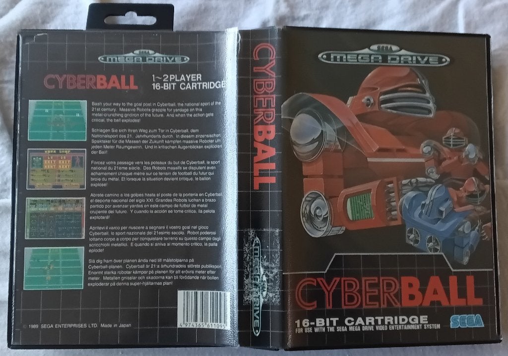 Jeux Sega Mega Drive 16‑bits - Cyberball, Consoles de jeu & Jeux vidéo, Enlèvement ou Envoi, 2 joueurs, À partir de 7 ans, Comme neuf