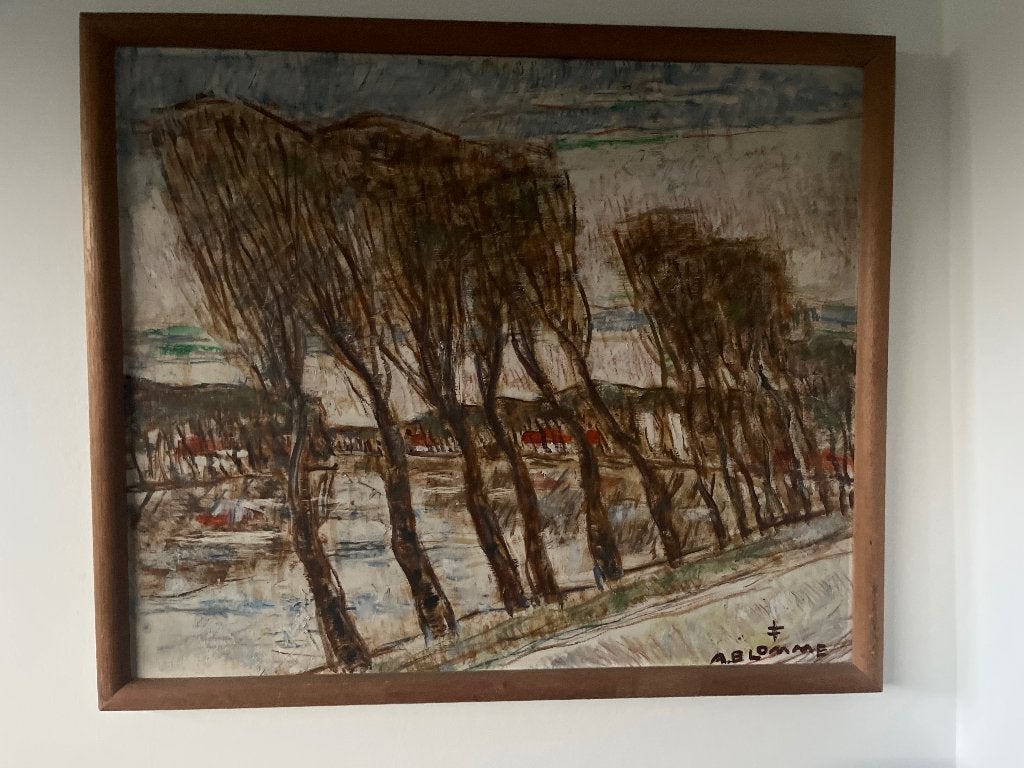 Alfons Blomme, Antiek en Kunst, Ophalen, Paneel, Expressionistisch, Landschap