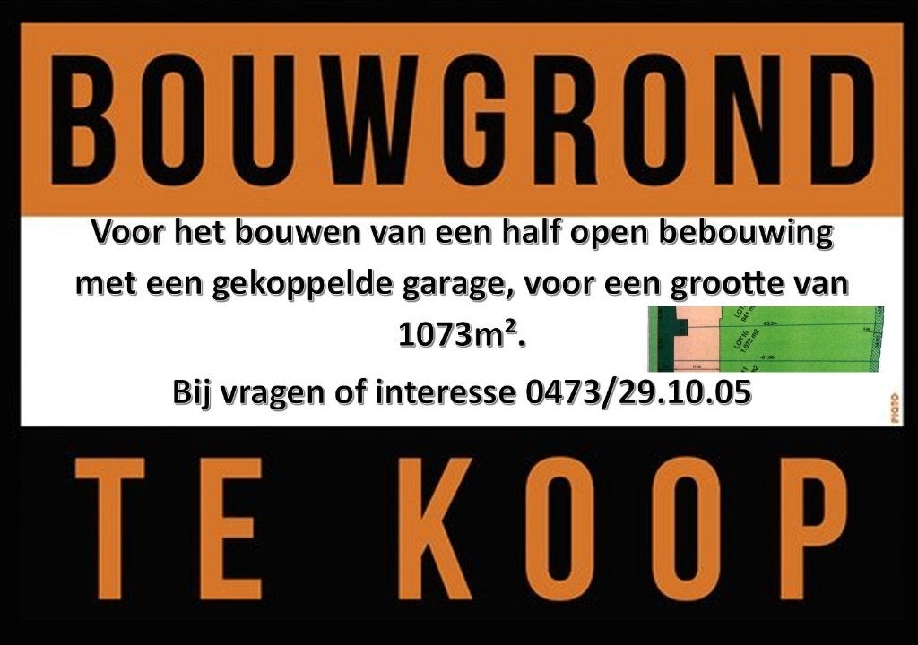 Prachtig gelegen bouwgrond, Immo, Terrains & Terrains à bâtir, 500 à 1000 m²