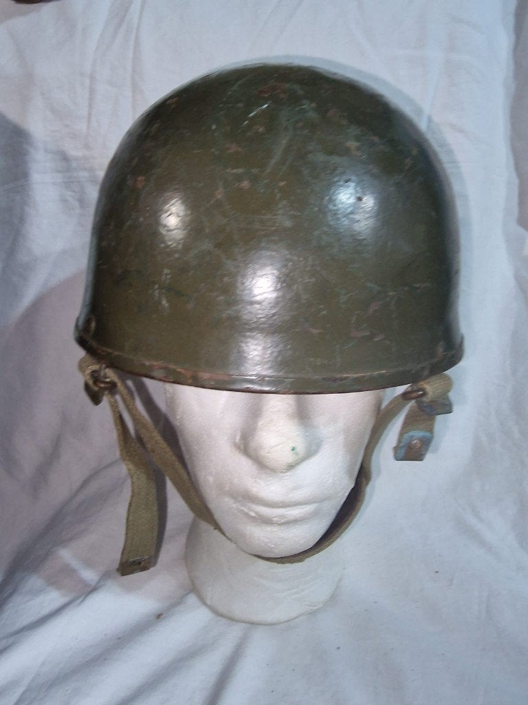Casque de para belge des années 50 (B), Collections, Enlèvement ou Envoi, Armée de terre, Casque ou Béret