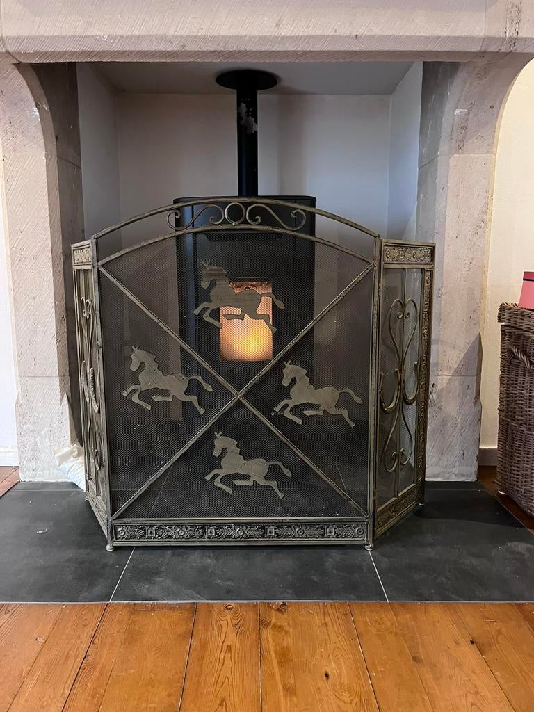 Vuurhaard of pellet kachel bescherming, Huis en Inrichting, Ophalen, Zo goed als nieuw