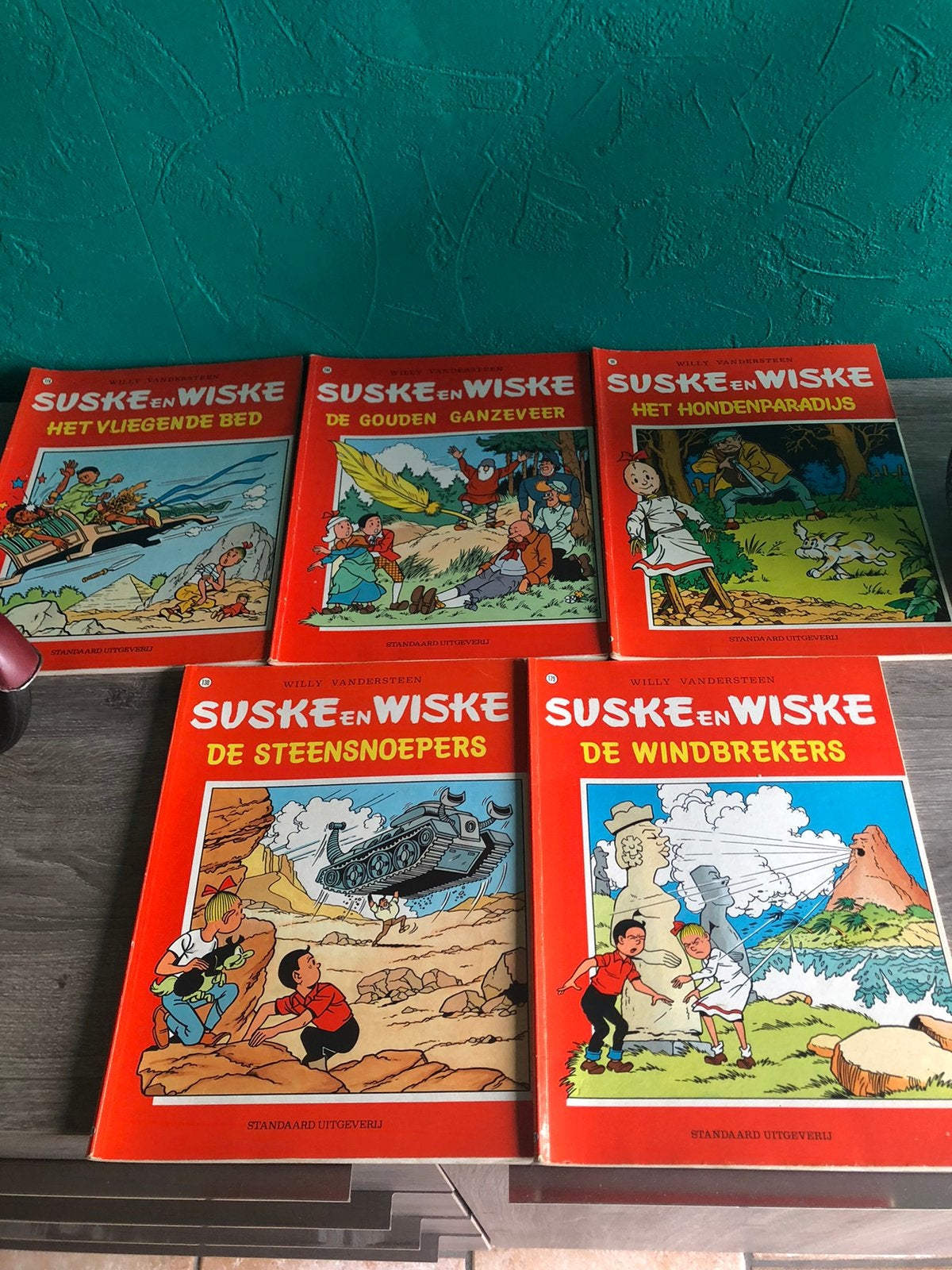 5 strips van Suske en Wiske, Meerdere stripboeken, Ophalen, Gelezen