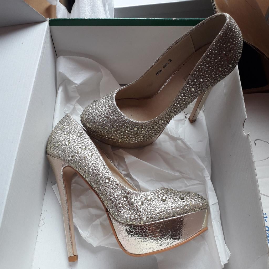 pumps 38, Pumps, Verzenden, Beige, Zo goed als nieuw