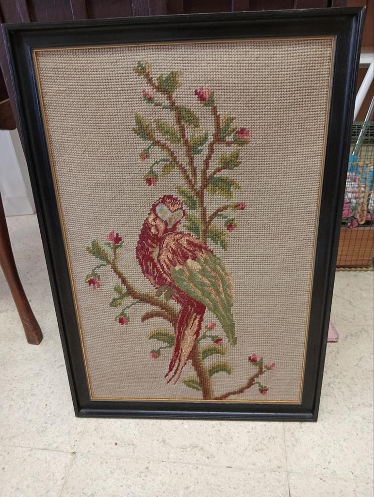 Perroquet sur toile encadrée, Enlèvement ou Envoi