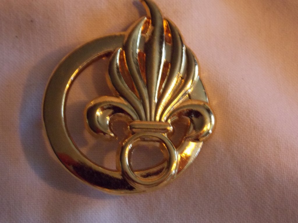 Franse legion etrangere baret kenteken (C), Verzamelen, Ophalen of Verzenden, Landmacht, Embleem of Badge