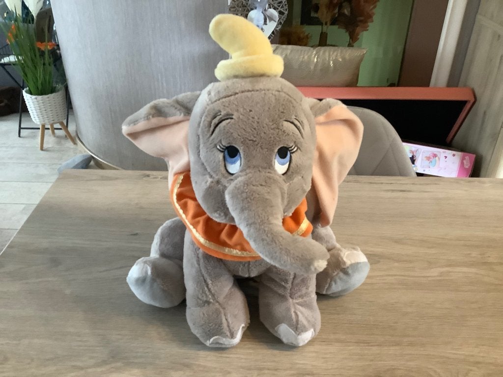 Disney Dumbo pluche character (35 cm), Disney, Grijs, Ophalen of Verzenden, Zo goed als nieuw
