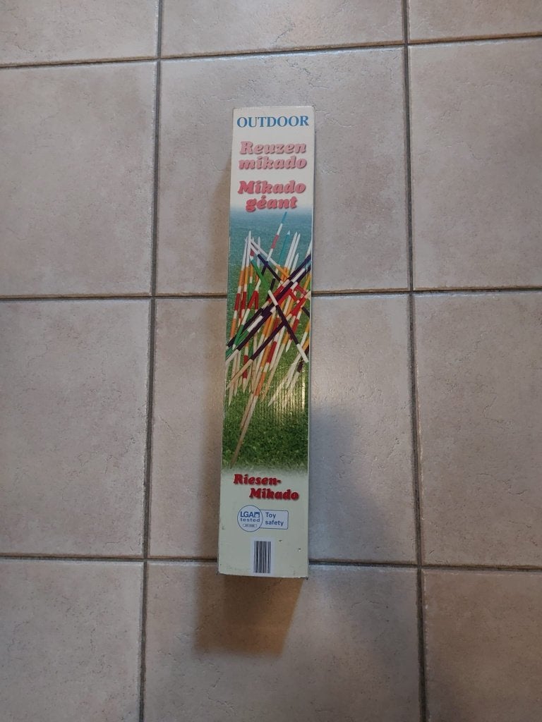 Reuzen mikado, Ophalen, Zo goed als nieuw