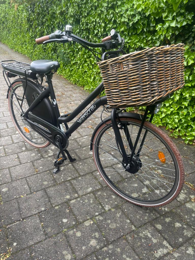 Elektrische fiets Wayscral everyway carrier zwart, Vélos & Vélomoteurs, Vélos électriques, Enlèvement, Comme neuf
