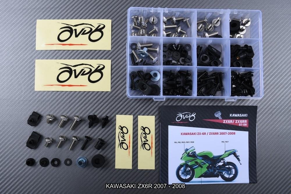 Kit visserie spécifique pour KAWASAKI ZX6R 2007 - 2008, Motos, Enlèvement ou Envoi, Neuf