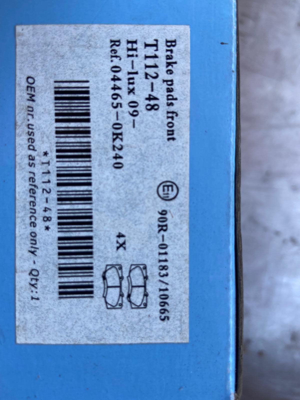 Toyota hilux remblokken, Enlèvement, Neuf, Toyota