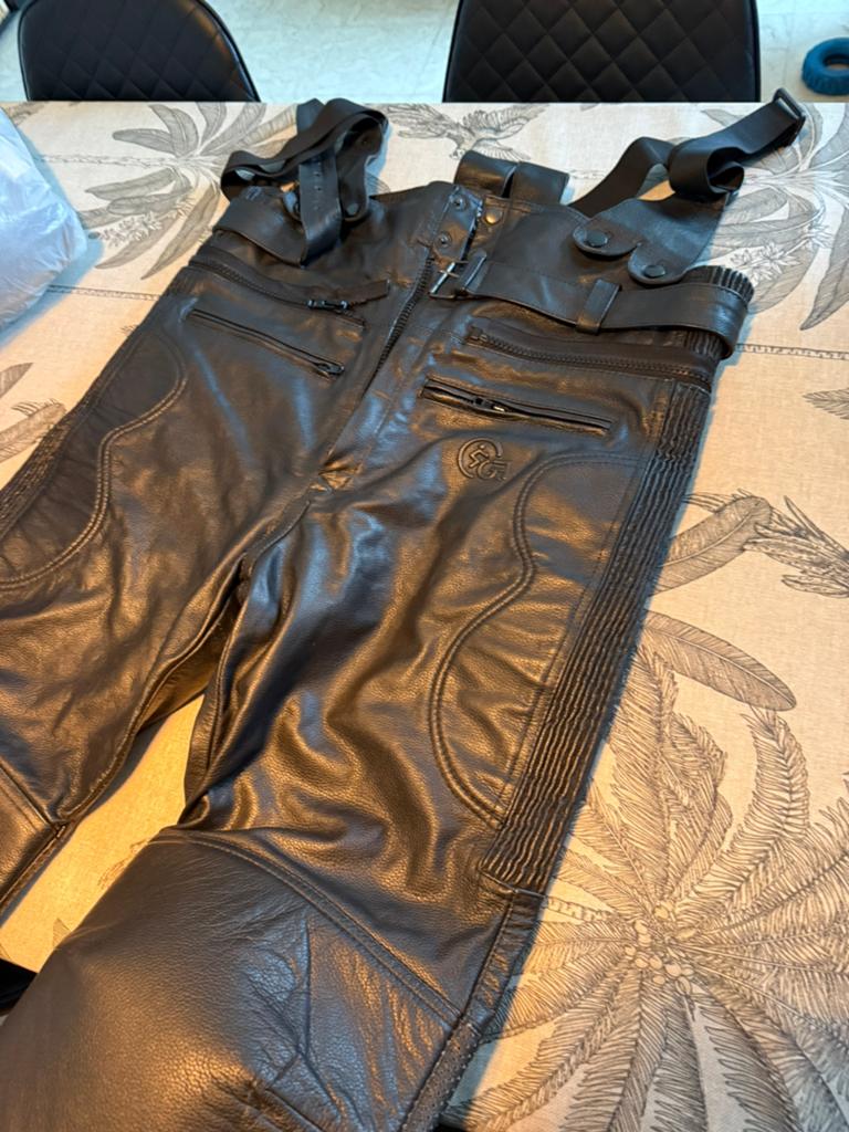 Nieuwe salopet broek leder , nog nieuw !, Ophalen, Nieuw zonder kaartje, Heren, Broek | leer