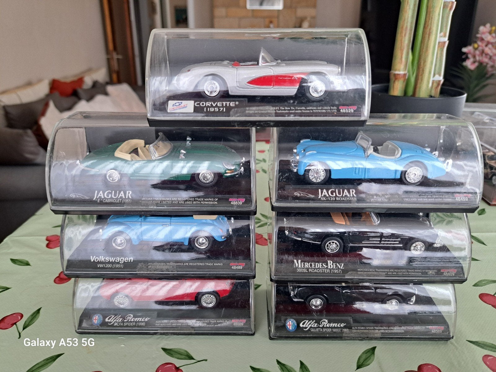 7 modelauto's, Ophalen