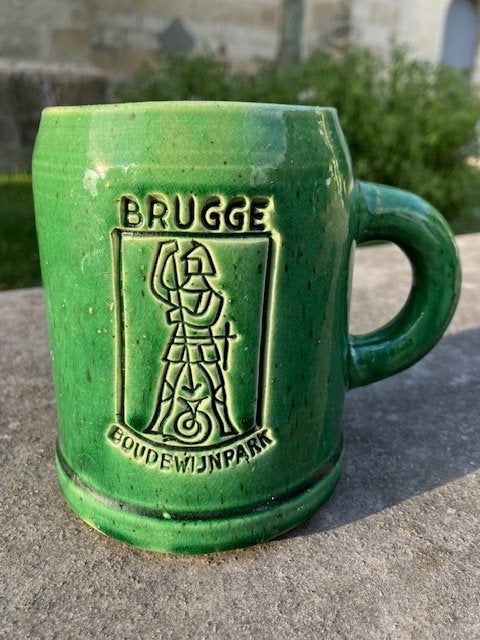 POT À BIÈRE CHOPE À BIÈRE BOUDEWIJNPARK BRUGGE NOSEDA KUURNE, Collections, Verres & Petits Verres, Comme neuf, Autres types, Enlèvement ou Envoi