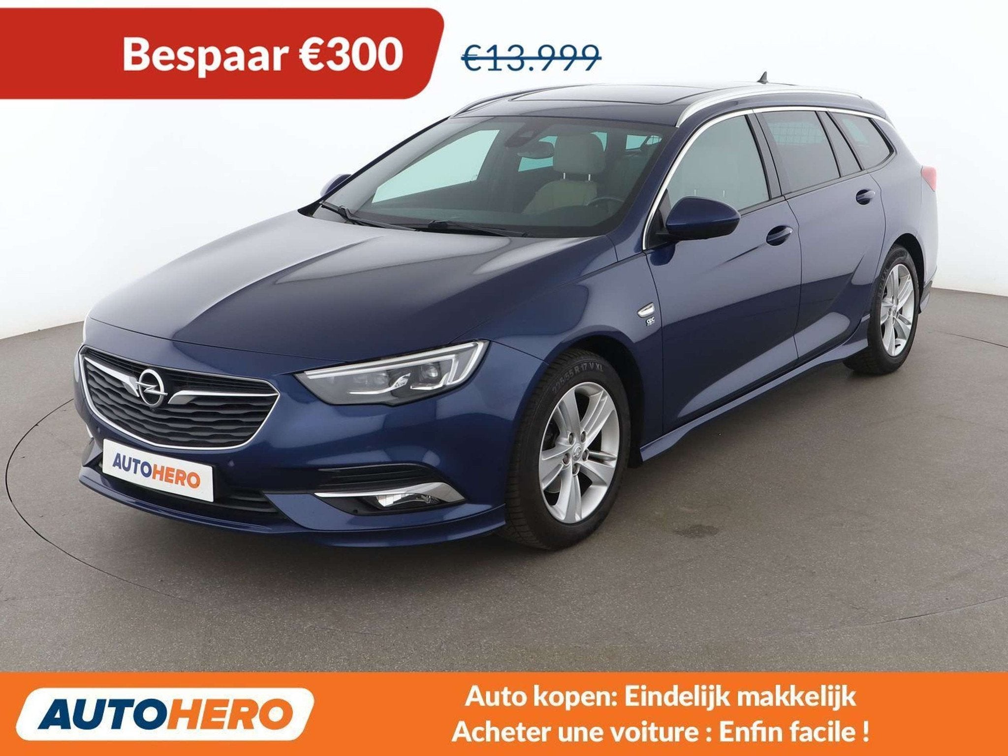 Opel Insignia 1.5 SIDI Turbo INNOVATION (bj 2020, automaat), Gebruikt, 161 g/km, Blauw, 5 deurs