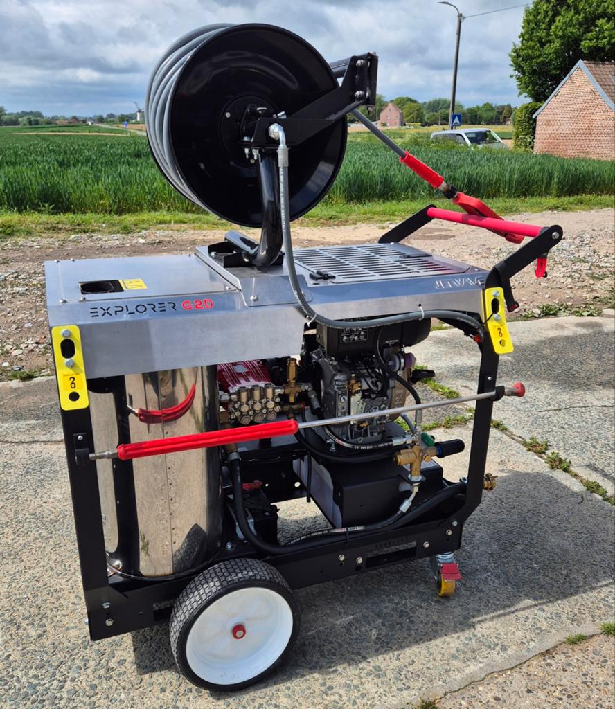 Hogedrukreiniger Jetwave Explorer G2D(Diesel)+warm water, Tuin en Terras, Hogedrukreinigers, Ophalen