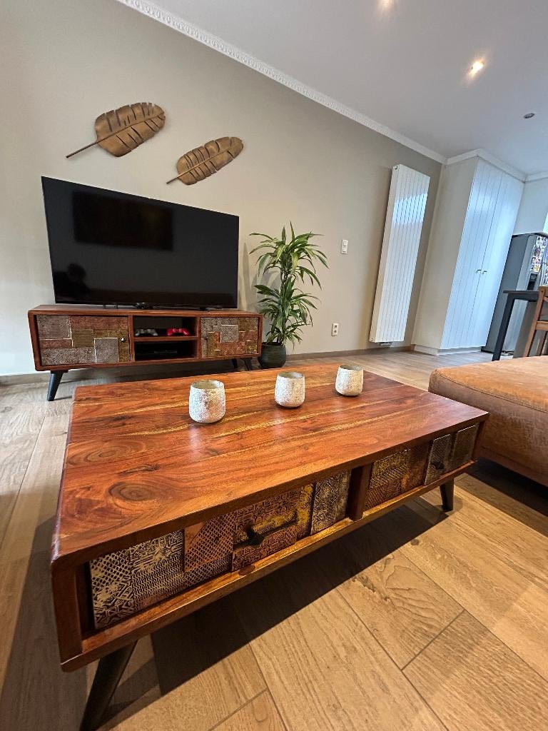 Design Salontafel | Aciahout, Huis en Inrichting, Ophalen, Metaal