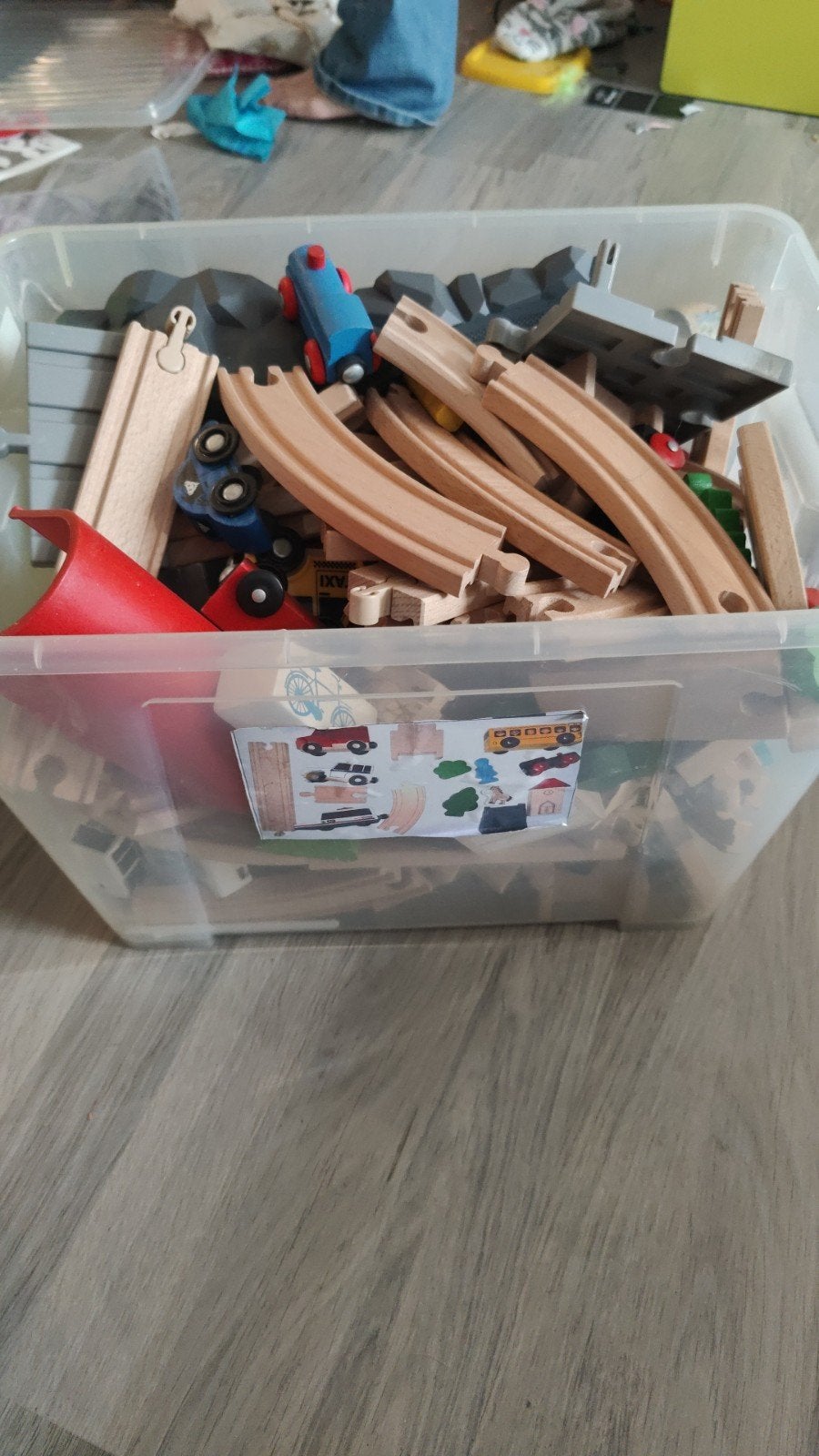 houten treinen stets, Ophalen, Zo goed als nieuw