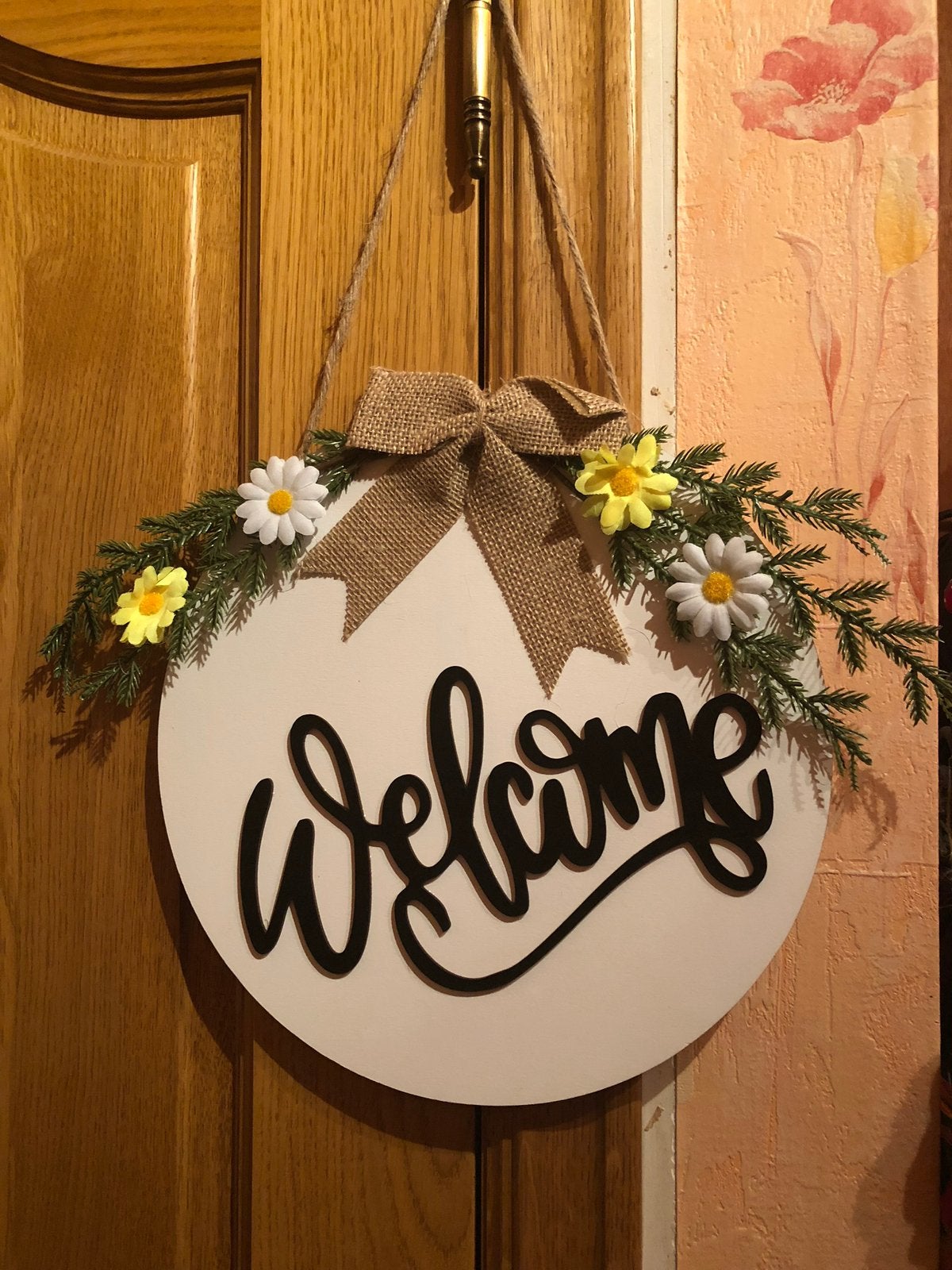 Panneau de décoration Welcome Neuf!!!, Neuf, Multicolore, Bois, Campagnard