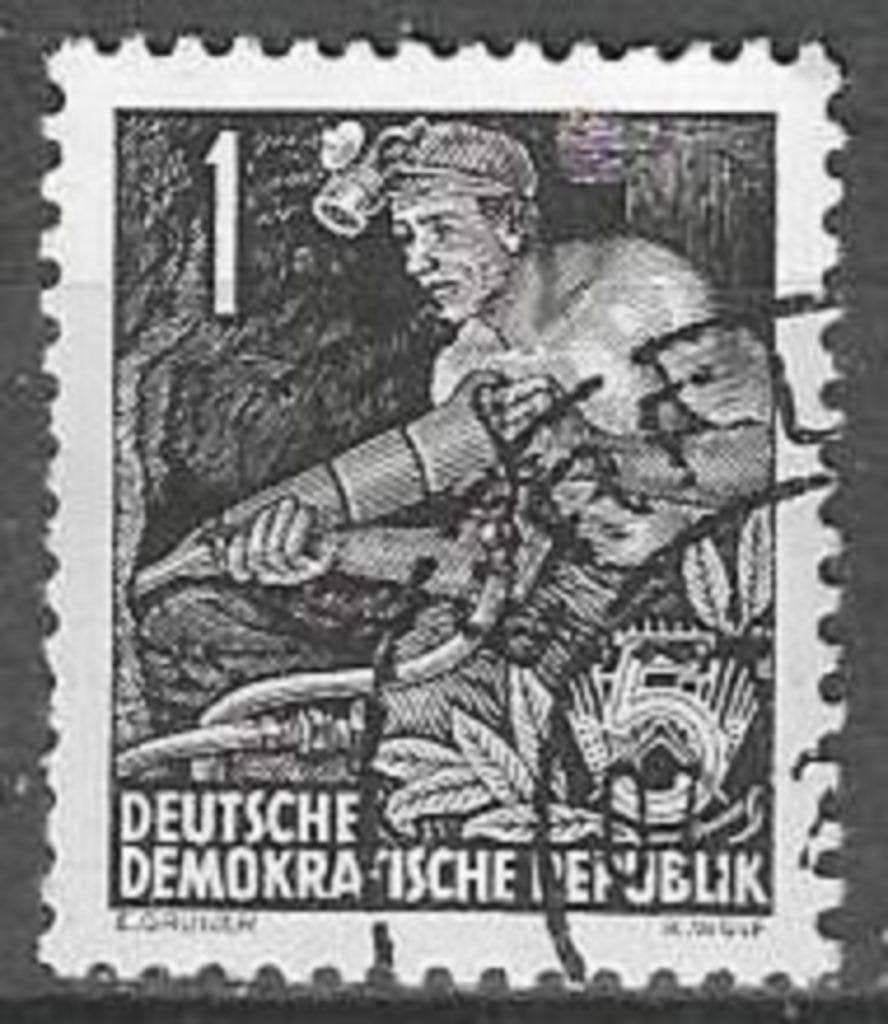 Duitsland DDR 1954 - Yvert 148 - Vijfjarenplan (ST), Verzenden, DDR, Gestempeld