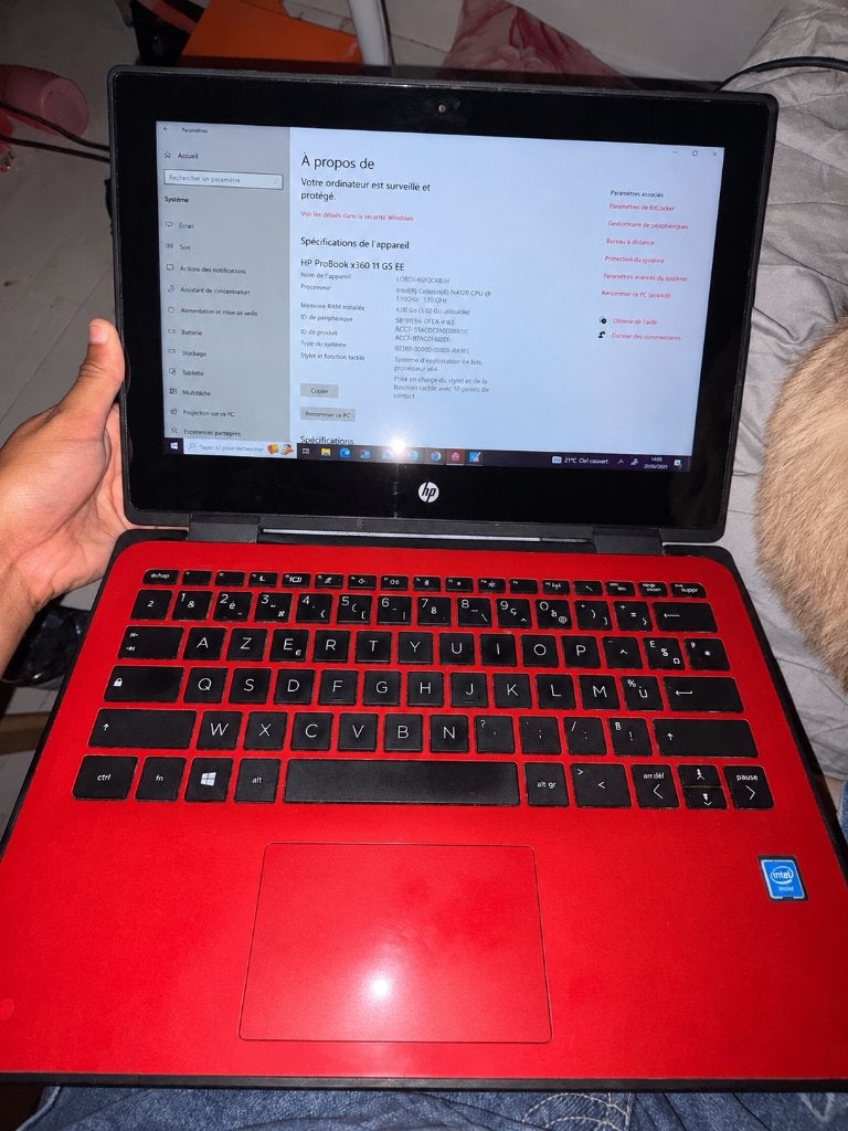 Ordinateur portable tactile et rotation 360, Computers en Software, Ophalen, Hp, 256 GB, 2 tot 3 Ghz