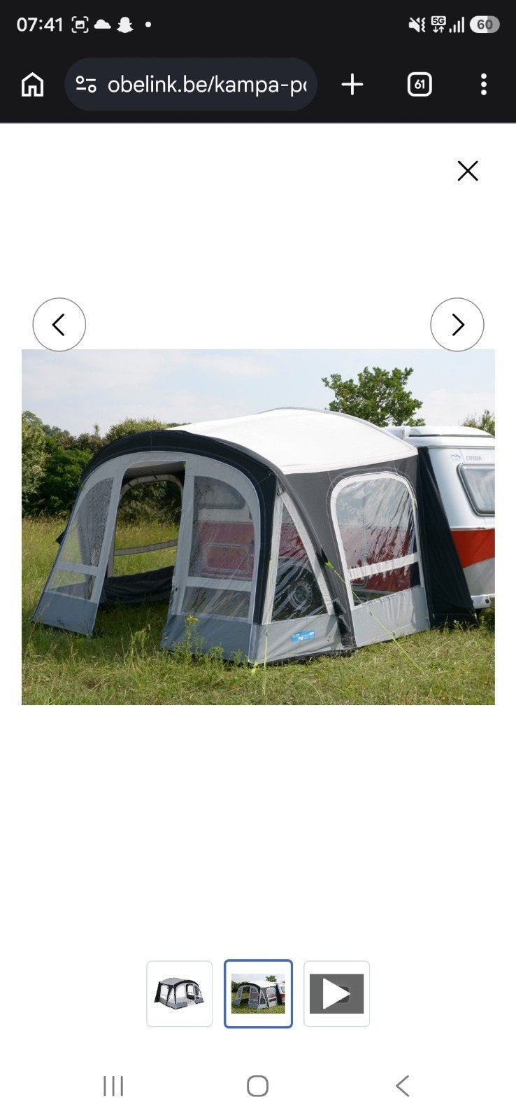 dometic pop air pro 365, Ophalen