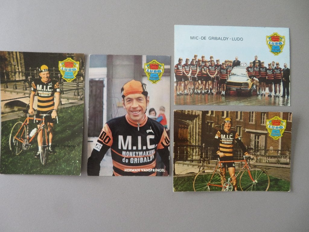 MIC de Gribaldy LUDO wielrennen Van Springel Pintens, Verzenden, Zo goed als nieuw, Poster, Plaatje of Sticker