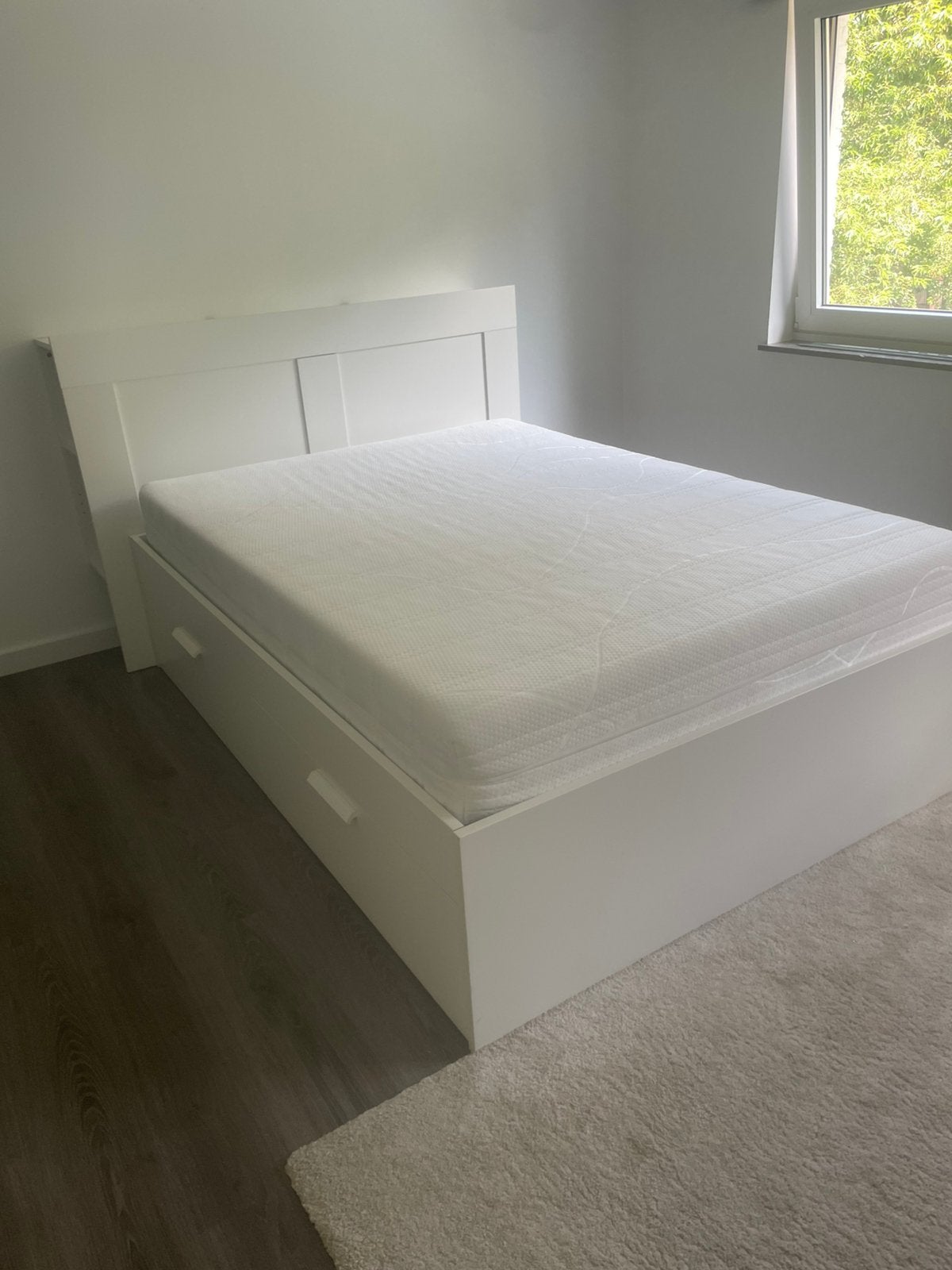 Ikea bed Brimnes 140 cm, Ophalen, Zo goed als nieuw, 140 cm
