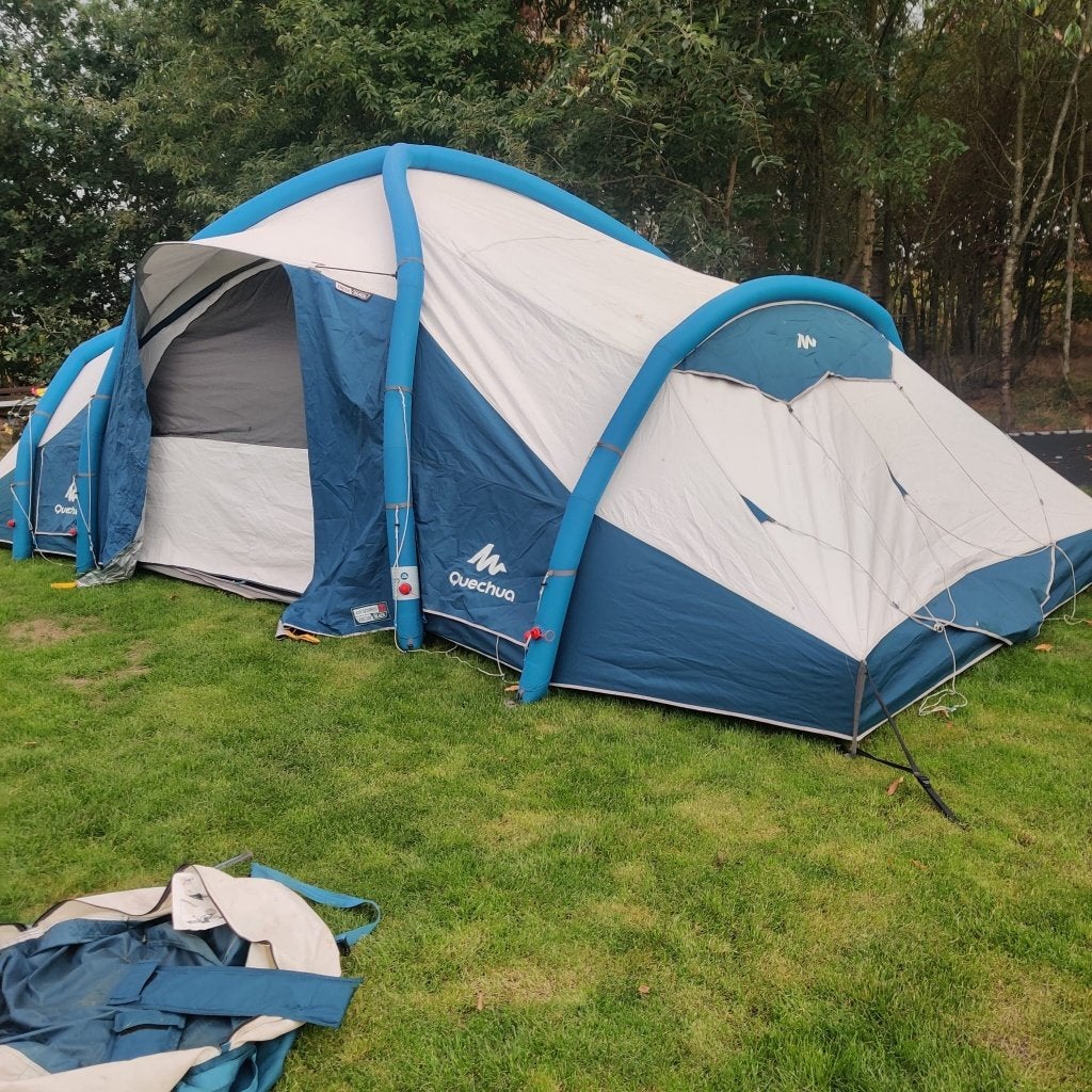 quesha air tent 8 personen  Fresh & Black AirSeconds 8.4, Ophalen, Gebruikt, Meer dan 6