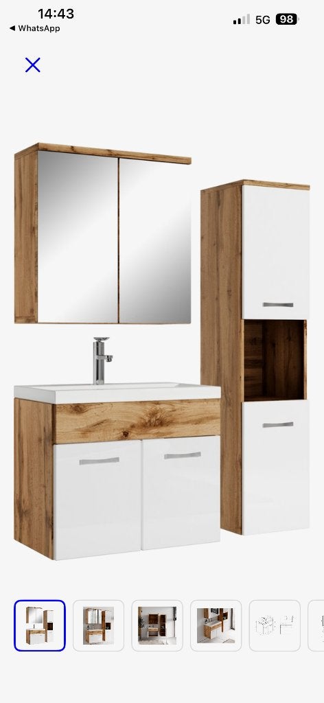 Nieuw badkamermeubel, Huis en Inrichting, Badkamer | Badkamermeubels, Ophalen, 100 tot 150 cm, Nieuw, 50 tot 100 cm
