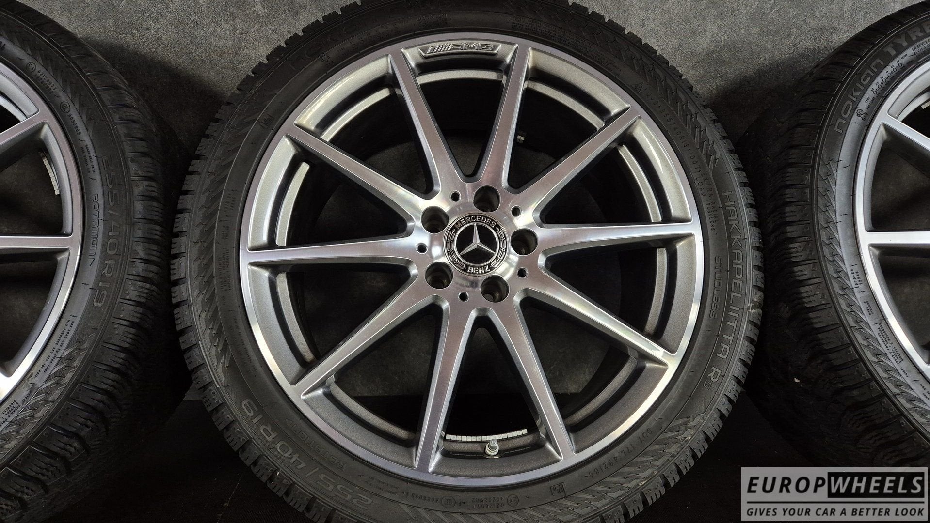 19 inch Mercedes C63 AMG S E Performance Winterbanden, Auto-onderdelen, Banden en Velgen, 19 inch, Gebruikt, 255 mm, -
