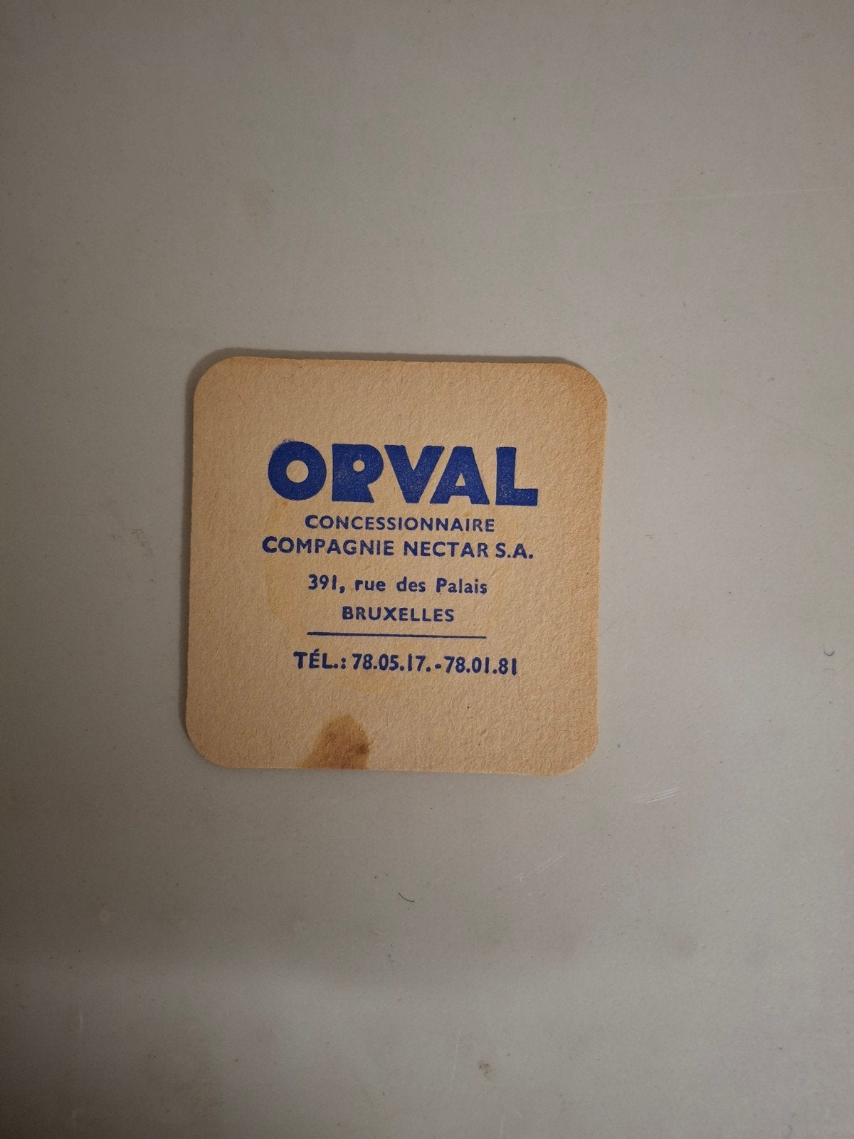 vieux tapis à bière Orval Trappist, Collections, Enlèvement ou Envoi
