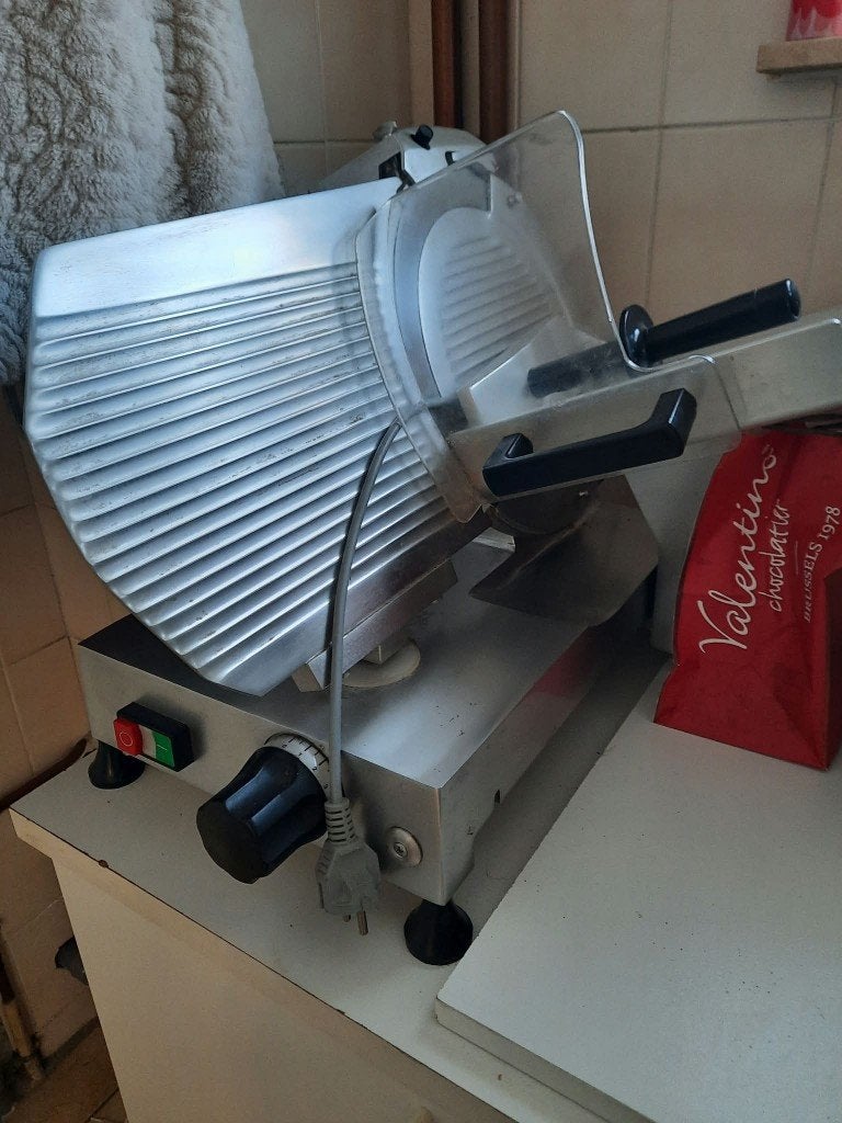 Professionele vleessnijmachine, Enlèvement, Utilisé, Boulangerie et Boucherie