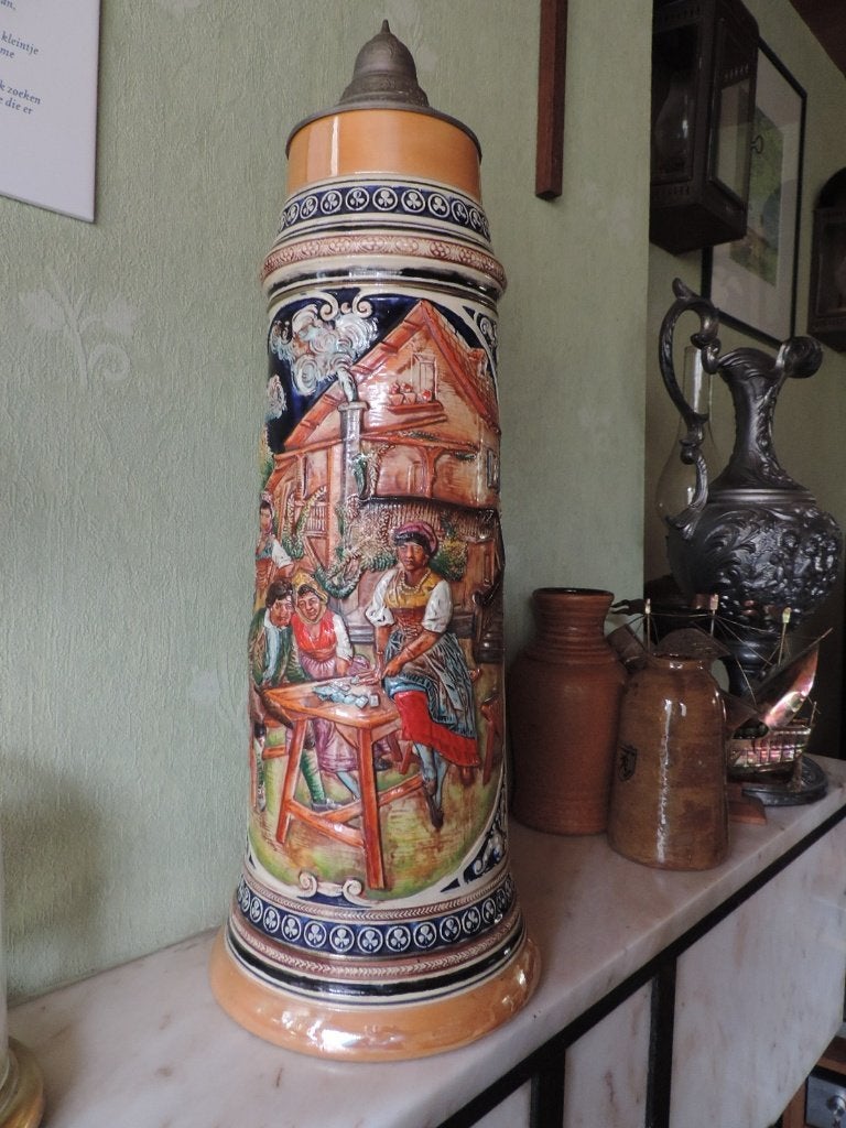 grote vintage Duitse bierpul, Ophalen