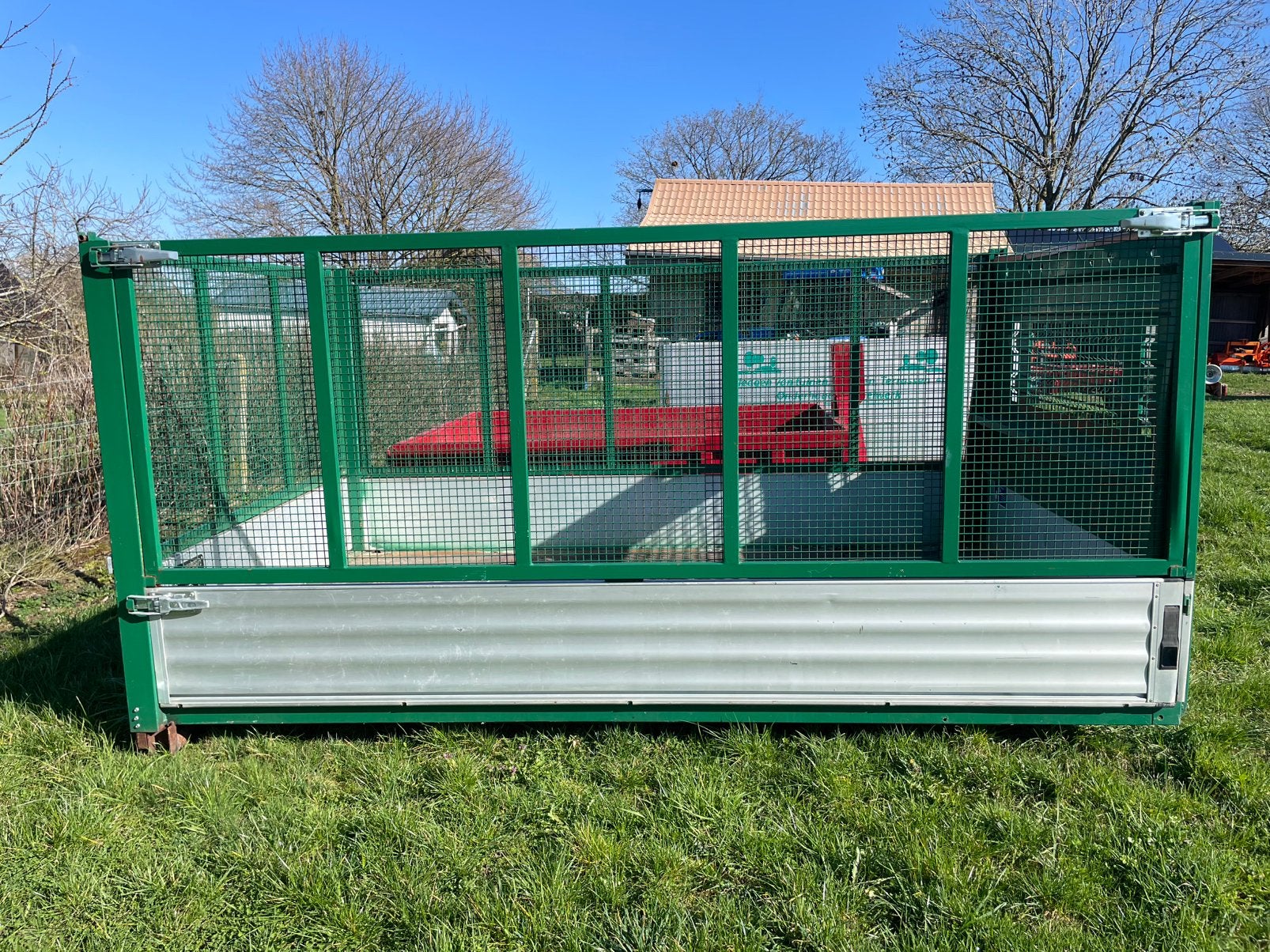 Container grillagé 11 m3 classe 1, Autos : Divers, Remorques, Enlèvement, Utilisé