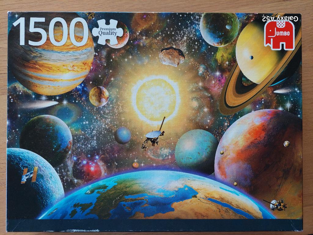 puzzle 1500 pièces - Jumbo - flotter dans l'espace, Enlèvement ou Envoi, 500 à 1500 pièces, Comme neuf, Puzzle
