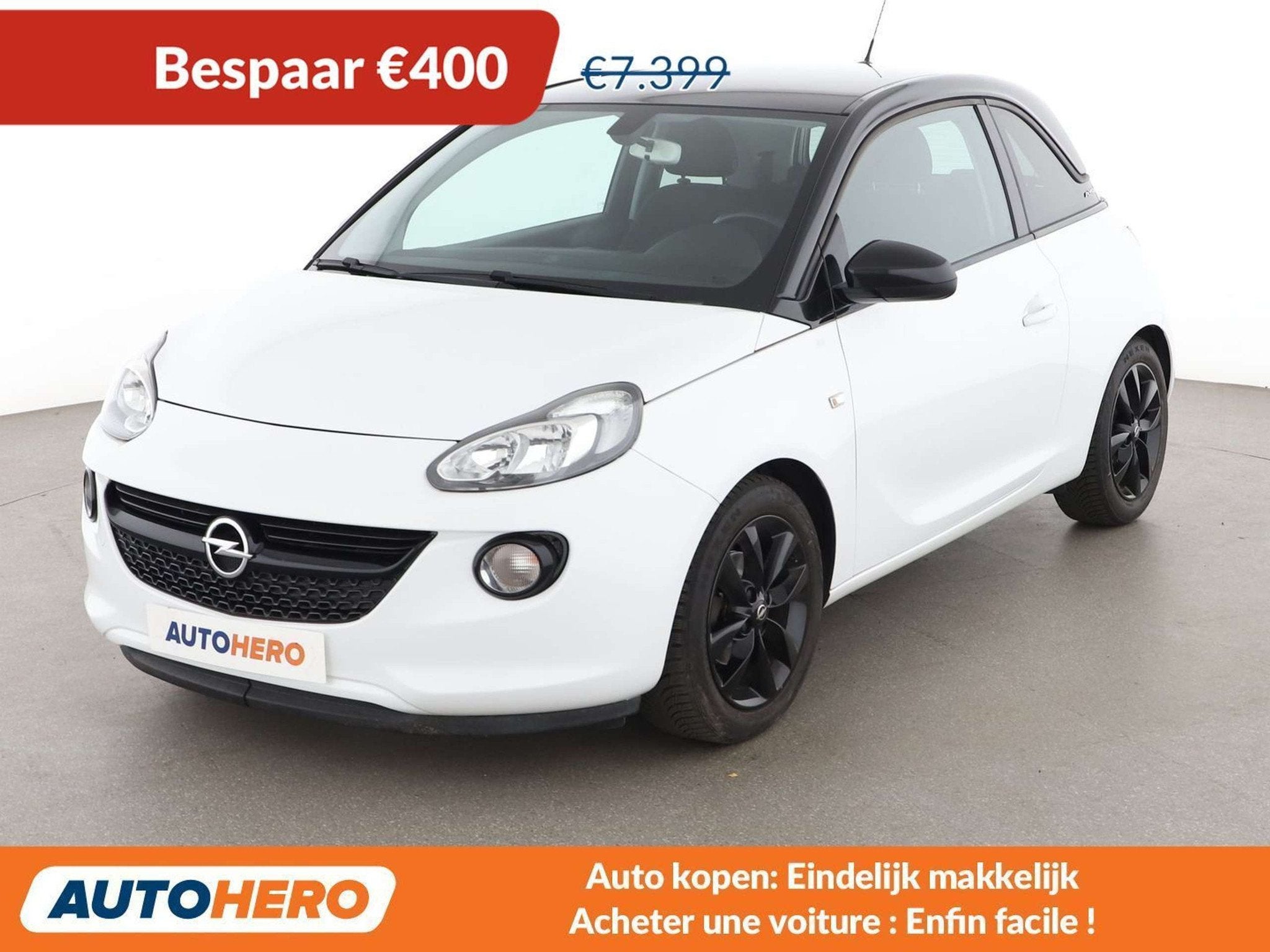 Opel ADAM 1.2 Jam (bj 2016), Auto's, Opel, 4 zetels, Gebruikt, Zwart, 1229 cc