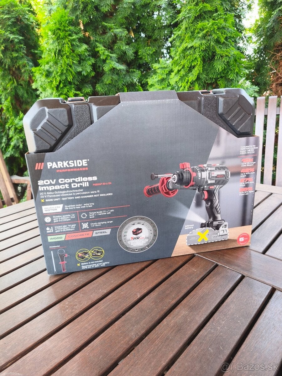 Accuklopboorschroevendraaier 20V PARKSIDE PERFORMANCE nieuw!, Enlèvement ou Envoi, Neuf, Perceuse, Mécanisme de percussion