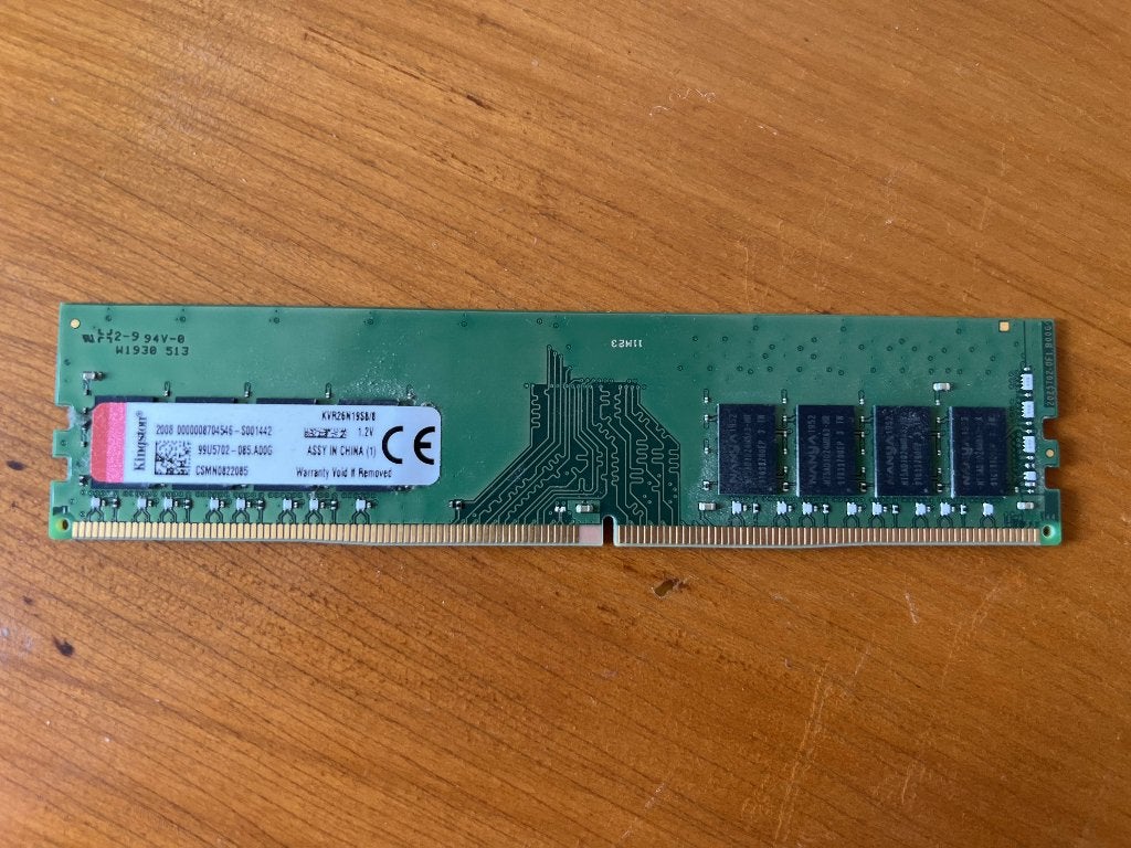 Kingston 8GB DDR4-2666, Informatique & Logiciels, Enlèvement ou Envoi, DDR4, 8 GB, Comme neuf