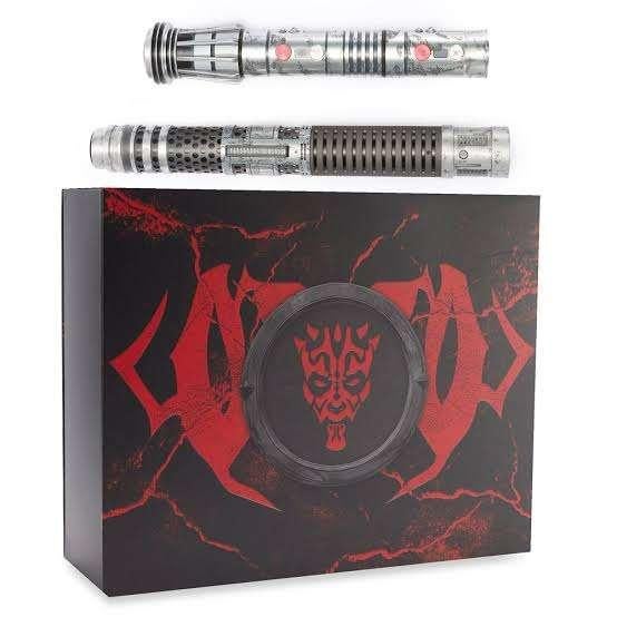 Poignée de sabre laser Star Wars Dark Maul Shadowlord Legacy, Collections, Star Wars, Enlèvement ou Envoi, Neuf, Réplique