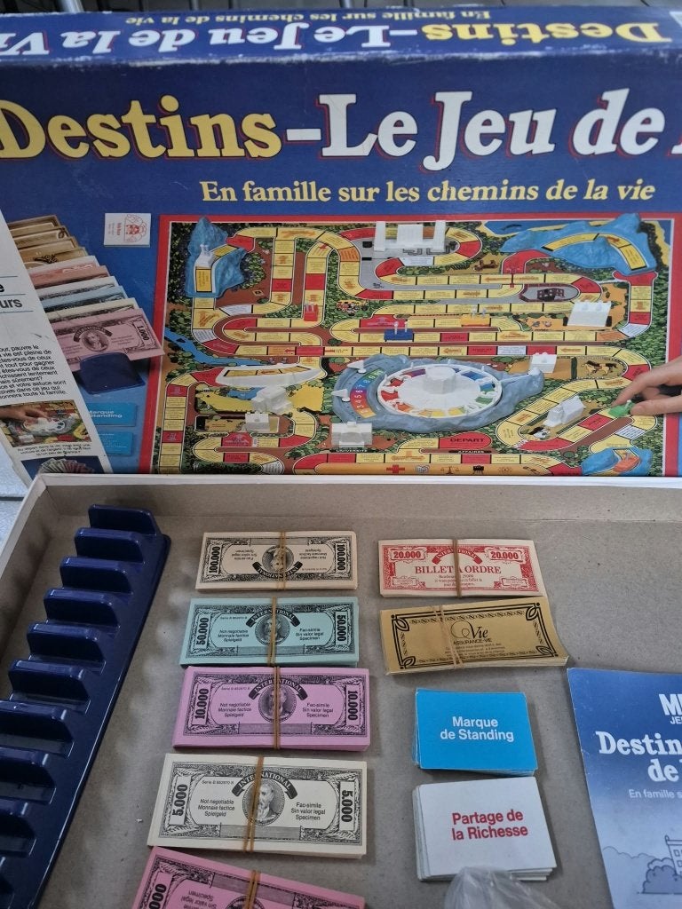 destin le jeu de la vie (vintage), Hobby & Loisirs créatifs, Enlèvement, Utilisé, MB
