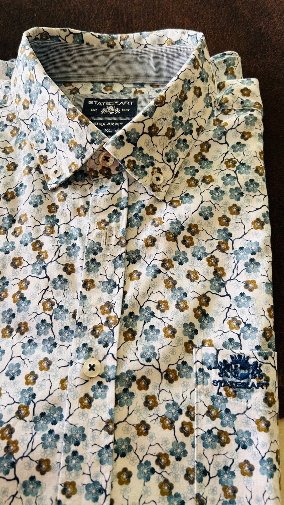 State of Art herenhemd – XL (Regular Fit), Ophalen of Verzenden, Zo goed als nieuw, Blauw