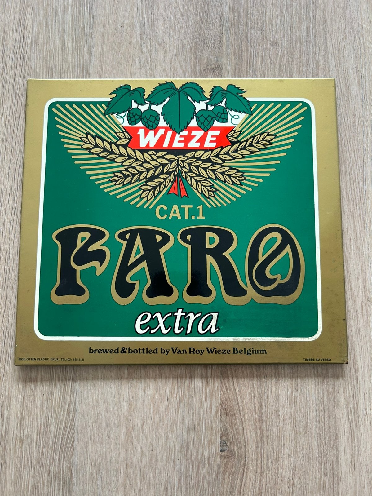 Wieze Faro 1980 Rob otten, Verzamelen, Biermerken, Ophalen of Verzenden, Zo goed als nieuw