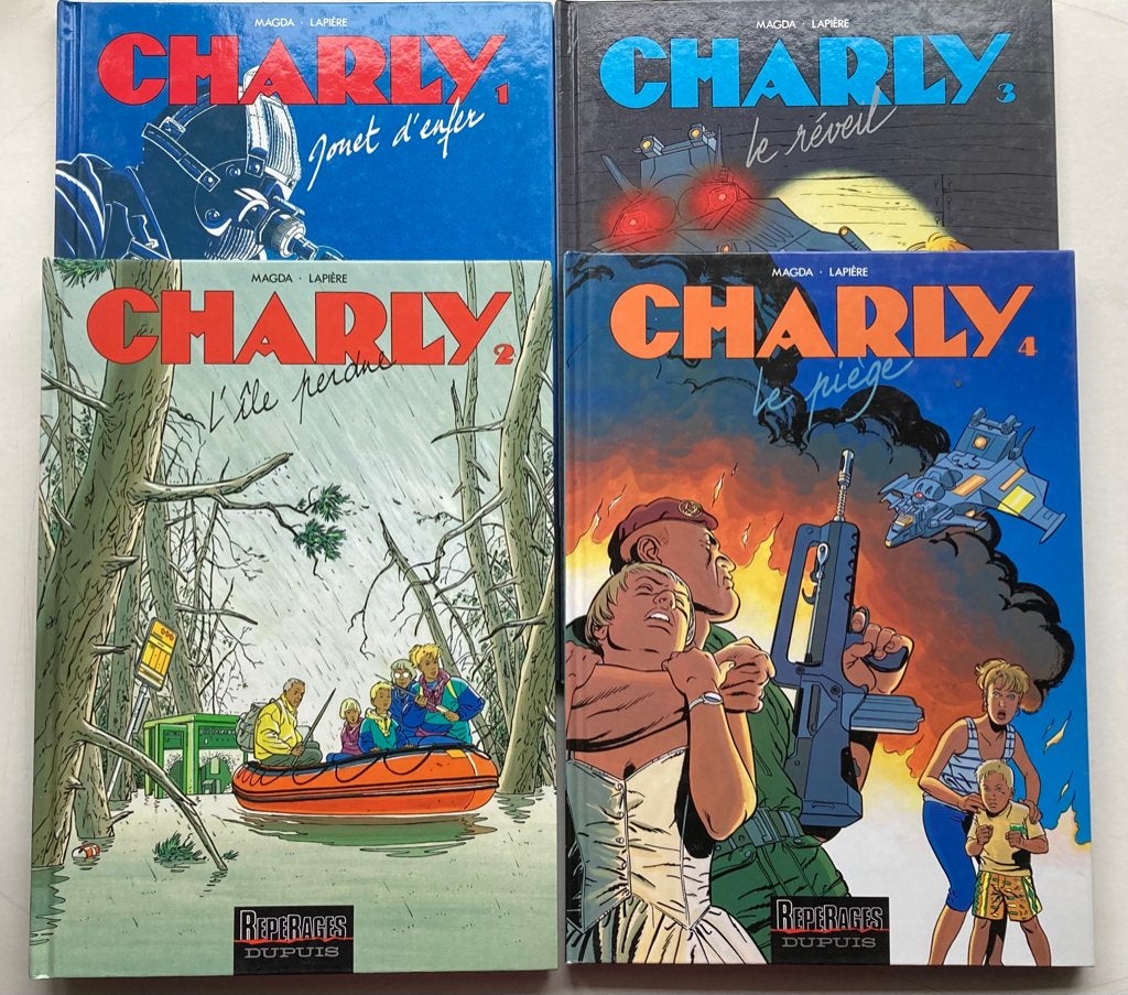 4 BD CHARLY de Magda - tomes 1 à 4 - 3 EO...., Boeken, Meerdere stripboeken, Ophalen of Verzenden, Zo goed als nieuw, Magda - Lapière