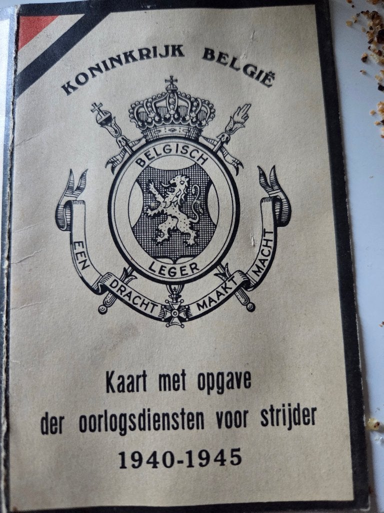 Belgisch Verzet WOII", "Groepering Ct Lambert Tienen", Ophalen, Overige soorten, Overige typen