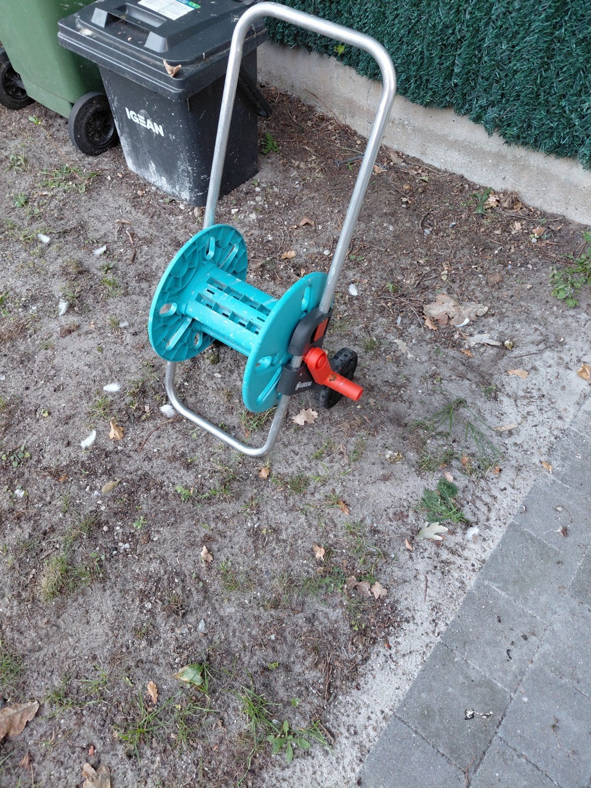 gardena slangewagen 20meter, Ophalen